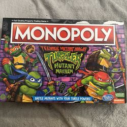 Monopoly Teenage Mutant Ninja Turtles mutant mayhem