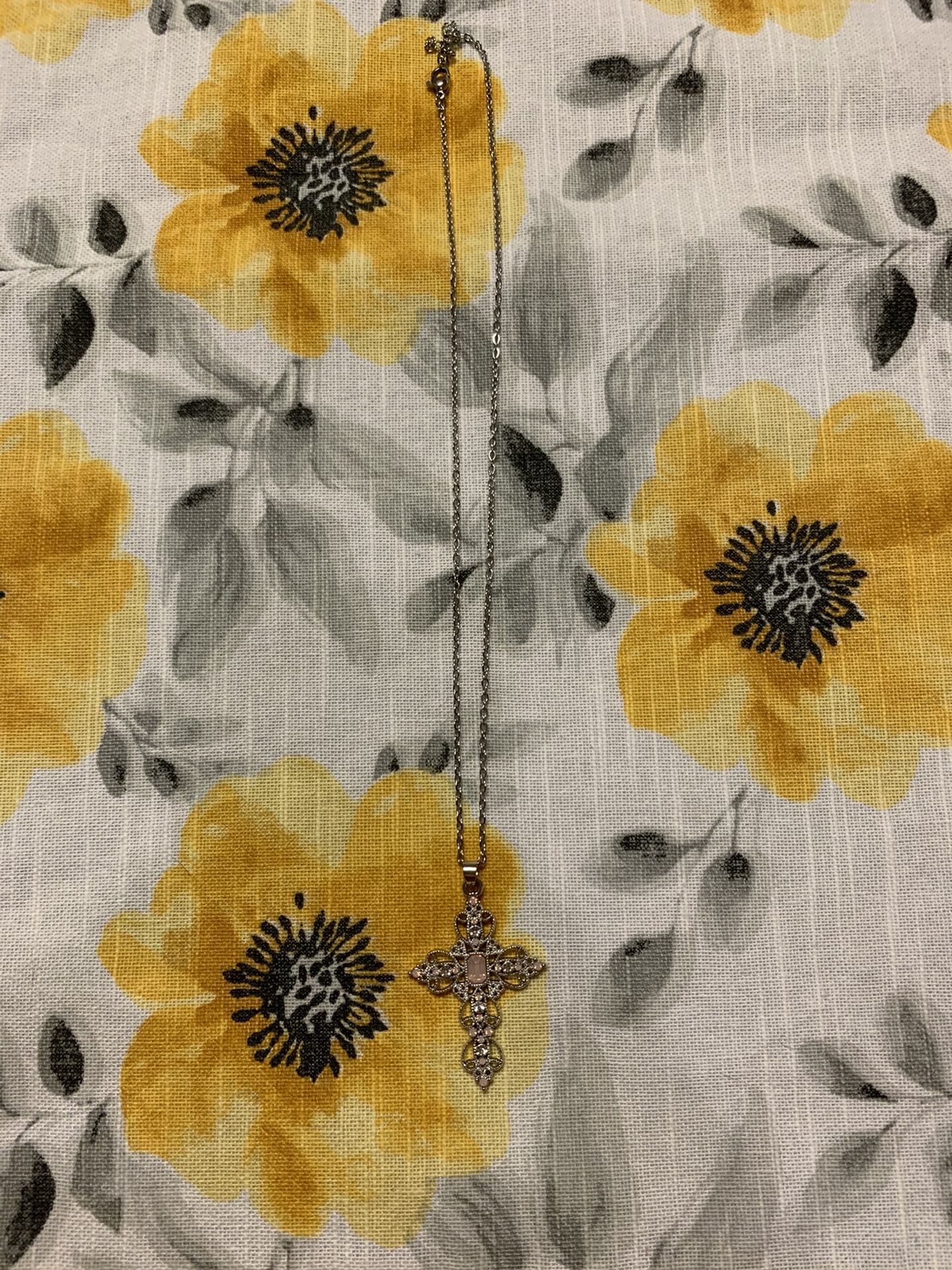 Vintage Cross Pendant Necklace