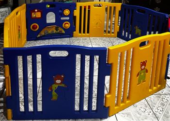 Baby Play Yard Plastic Panel Playpen