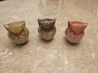 Ceramic Owl Set