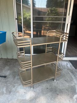 Vintage MCM bar cart
