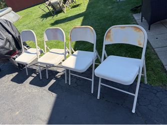 4 Metal Folding Chairs