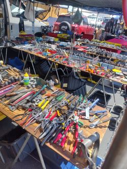 Ford van full of tools