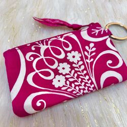 Vera Bradley Pink Floral Zip small ID Wallet NWOT Condition