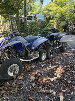 2 Yamaha 660R Blue ATV Four Wheeler