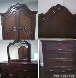 Victorian Bedroom Set With 2 Full Size Headboards