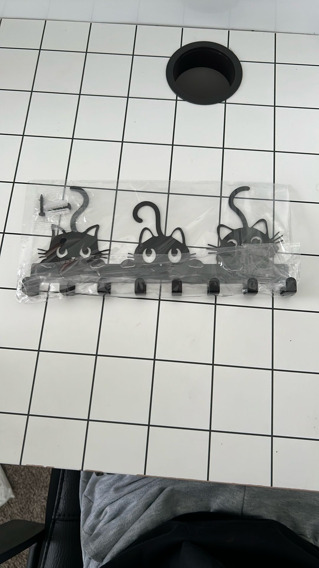 🐾 Adorable Cat Wall Hook Rack – Brand New! 🐾