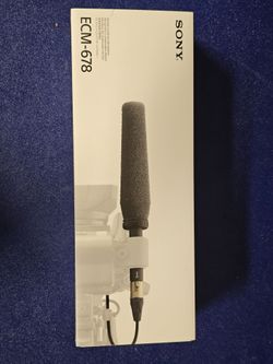 The Sony ECM-678 Shotgun Electret Condenser Microphone