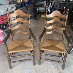 Ladder Back Chairs   With Arms Just Reduced Must Sell 
