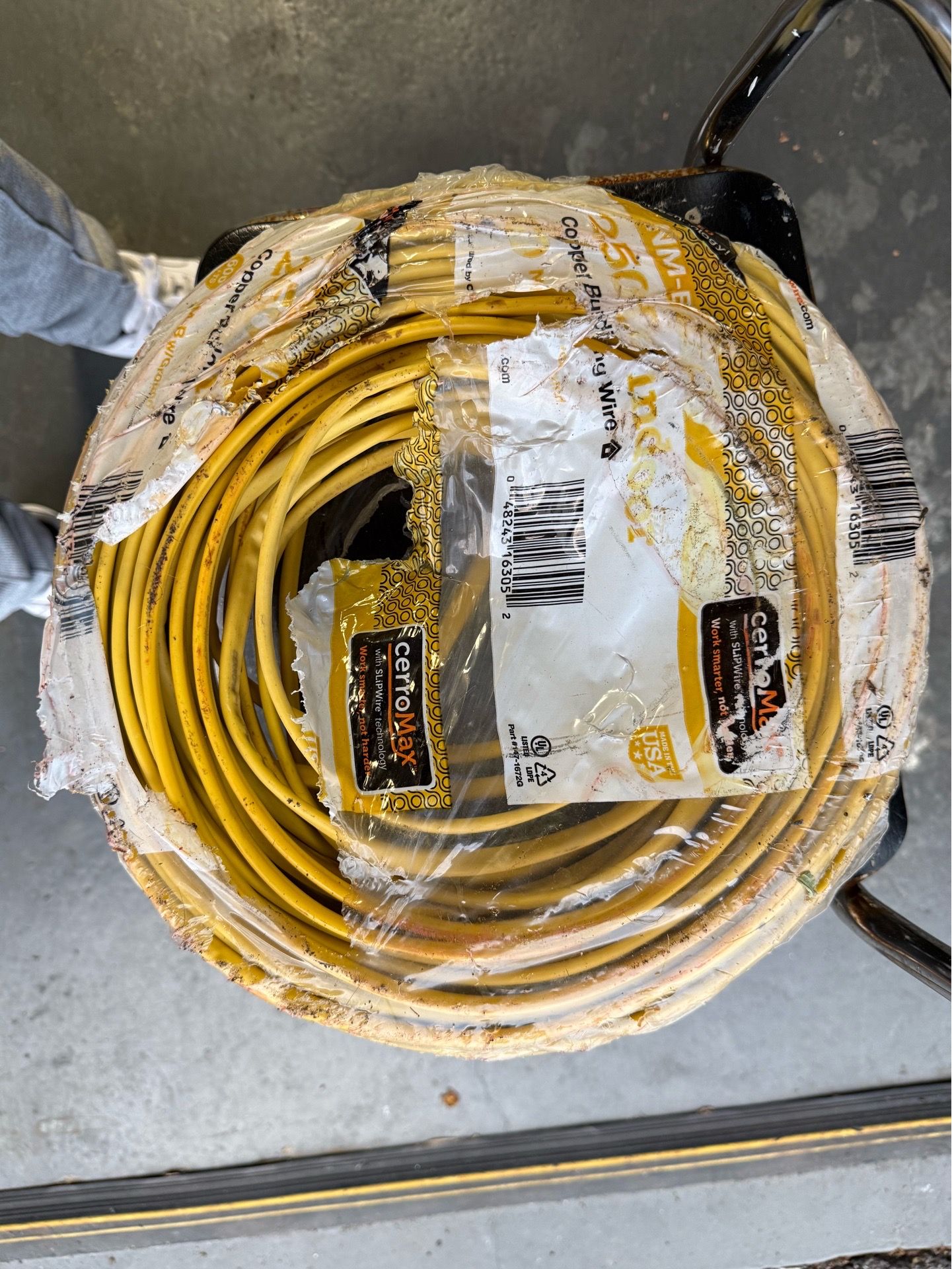 250 ft. 12/2 Yellow Solid CerroMax SLiPWire Copper NM-B Wire