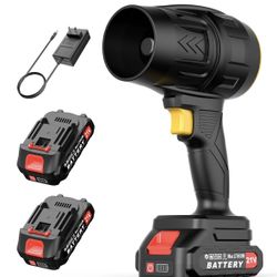 Handheld Leaf Blower Cordless, Battery Leaf Blower for Patio Lawn red