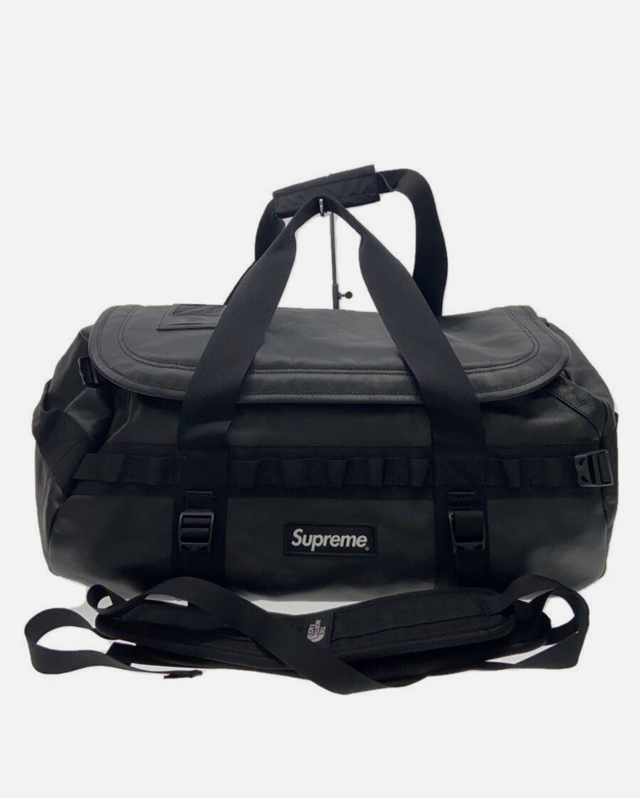 Rare Supreme North Face Leather Duffle Black