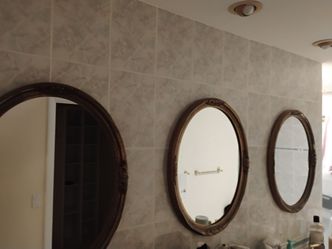 Three bathroom  mirrors for free