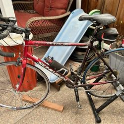 Schwinn LeTour with stationary stand