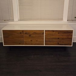 West Elm Reclaimed Wood And Lacquer Media Console