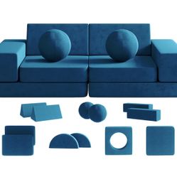 Kids Modular Play Couch 13-Piece Foam Sofa Set – New & Sealed