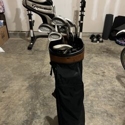 Golf Club Set & Cart Bag