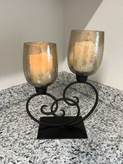 Pier One Candle Holder (With Candles)