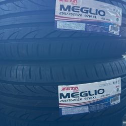 255/35/20 Zeta Tires 🛞 $110 Each Tire 