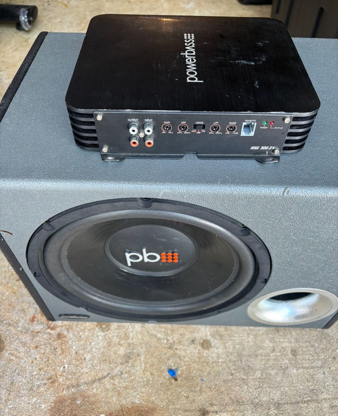 $50 Or Best Offer - PowerBass ASA 300.2X Amplifier And 12” Sub