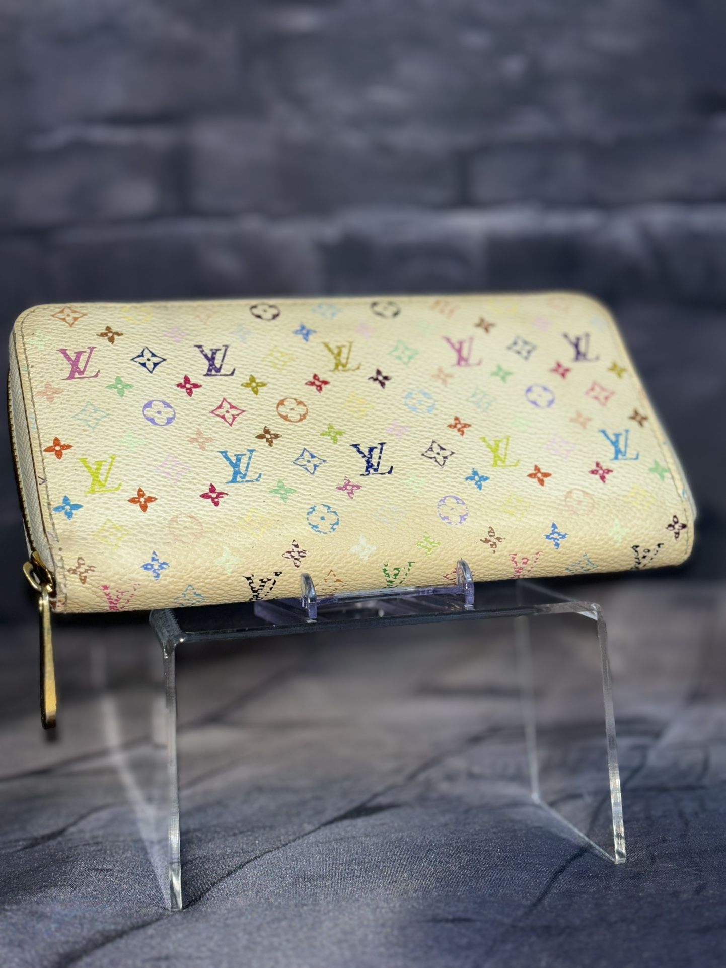 Vintage Louis Vuitton X Takashi Murakami Edition Long Zippy Wallet