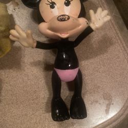Vintage Minnie, Mouse Plastic With Swivel Head, Arms, And Legs