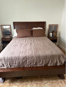 Queen Bed frame with headboard