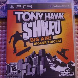 Tony Hawk Shred Big Air! Bigger Tricks! PlayStation 3 PS3