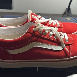 Old Skool Red Vans- Size 12 Men’s