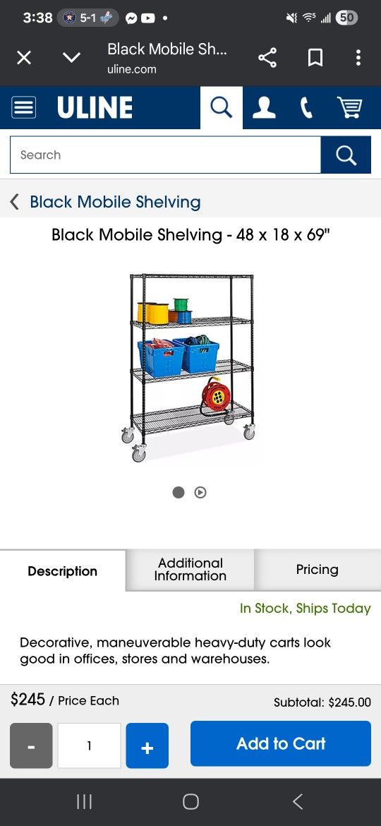 Black Wire Rack