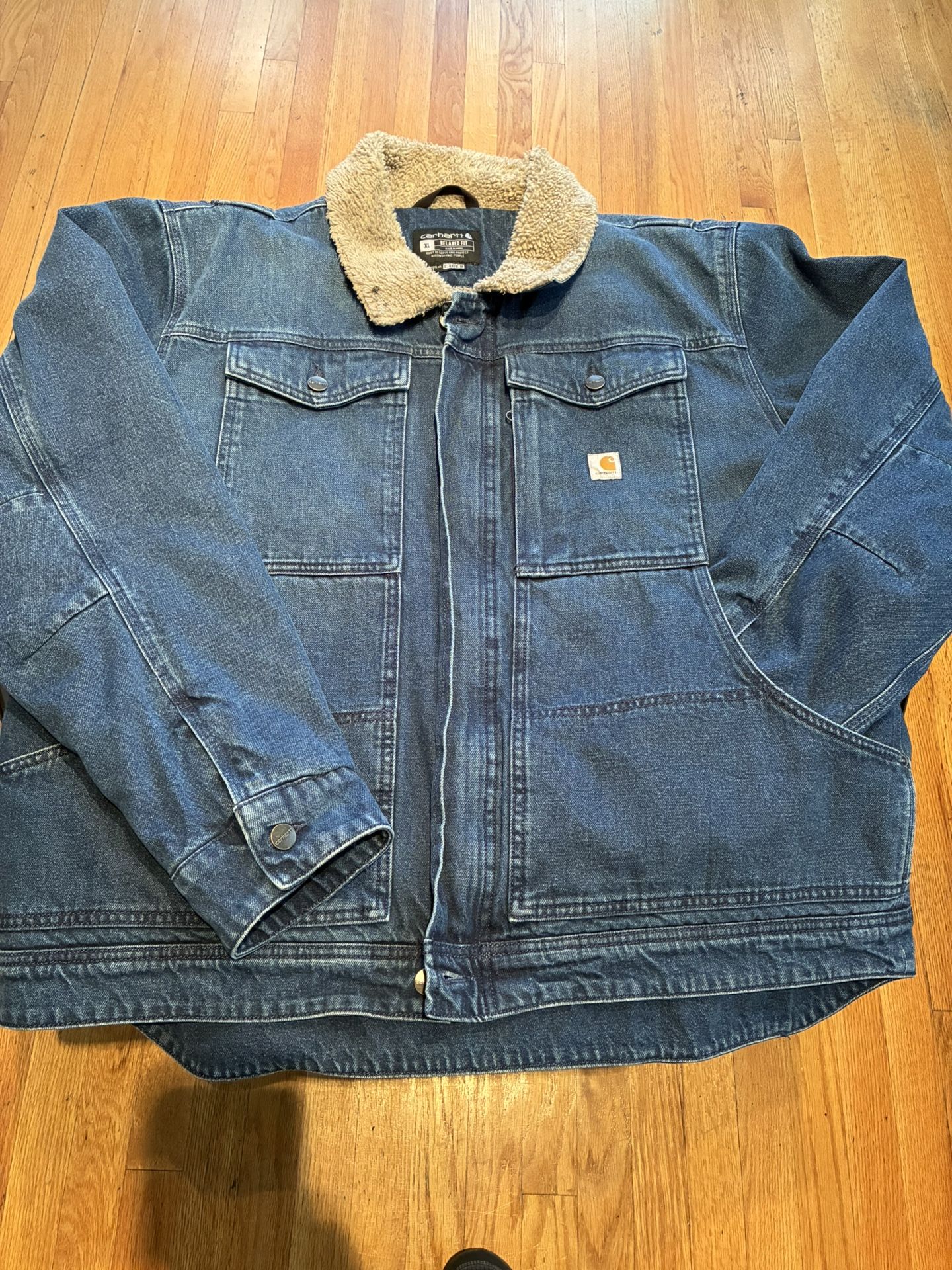 Carhartt Denim Sherpa Lined Jacket
