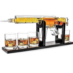 The Wine Savant AR-15 Decanter, Whisky, Fathers Day Gift