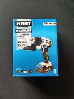 Hart brushless half inch hammer drill