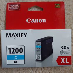 Canon - PGI-1200 XL High-Yield Printer Ink Cartridge - Cyan -
 Compatible with
 MAXIFY MB2320, MB2020, and MB2720