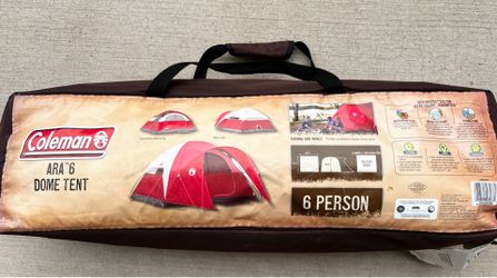 Coleman Ara 6-Person Dome Tent, Tarp, and Storage Tote