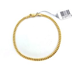 14Kt Yellow Gold 7” Hollow Miami Cuban Bracelet 2.43g 3mm 213771/3