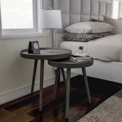 2 Nesting Tables Gray