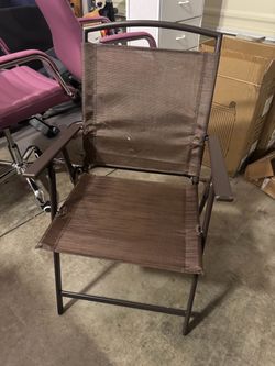 Brown Folding Outdoor Patio Chair set of four new out the box