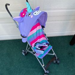BRAND NEW IN BOX UNICORN

COMFORT HEIGHT TODDLER

STROLLER WITH CANΟΡΥ