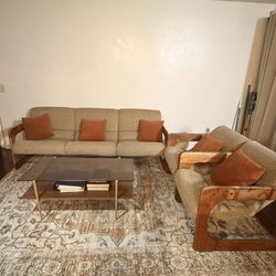 Modernist Sofa And Two Side Chairs 