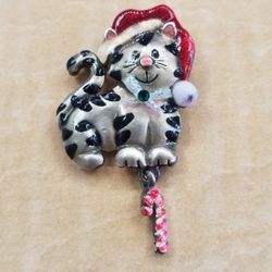 Xmas Kitty Pin.