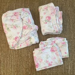 Pottery Barn Kids Girls FULL Sheet Set 
