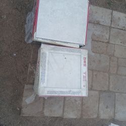 4 Boxes of White Tile 8 Dollars Per Box