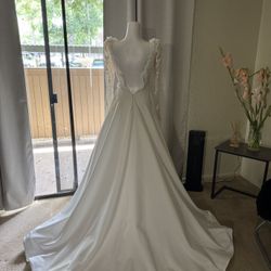Elegant Custom Wedding Gown, Exclusive Design Bridal Dress One of a Kind, Handmade & Unique