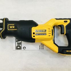 New DEWALT XR 20V MAX Brushless Reciprocating Saw (Tool Only). $140