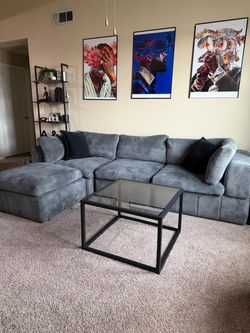 Couch and table