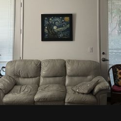 Big Moving Sale! Sturdy Glass Table, Recliner, Wooden Desk, Three Beautiful Coats