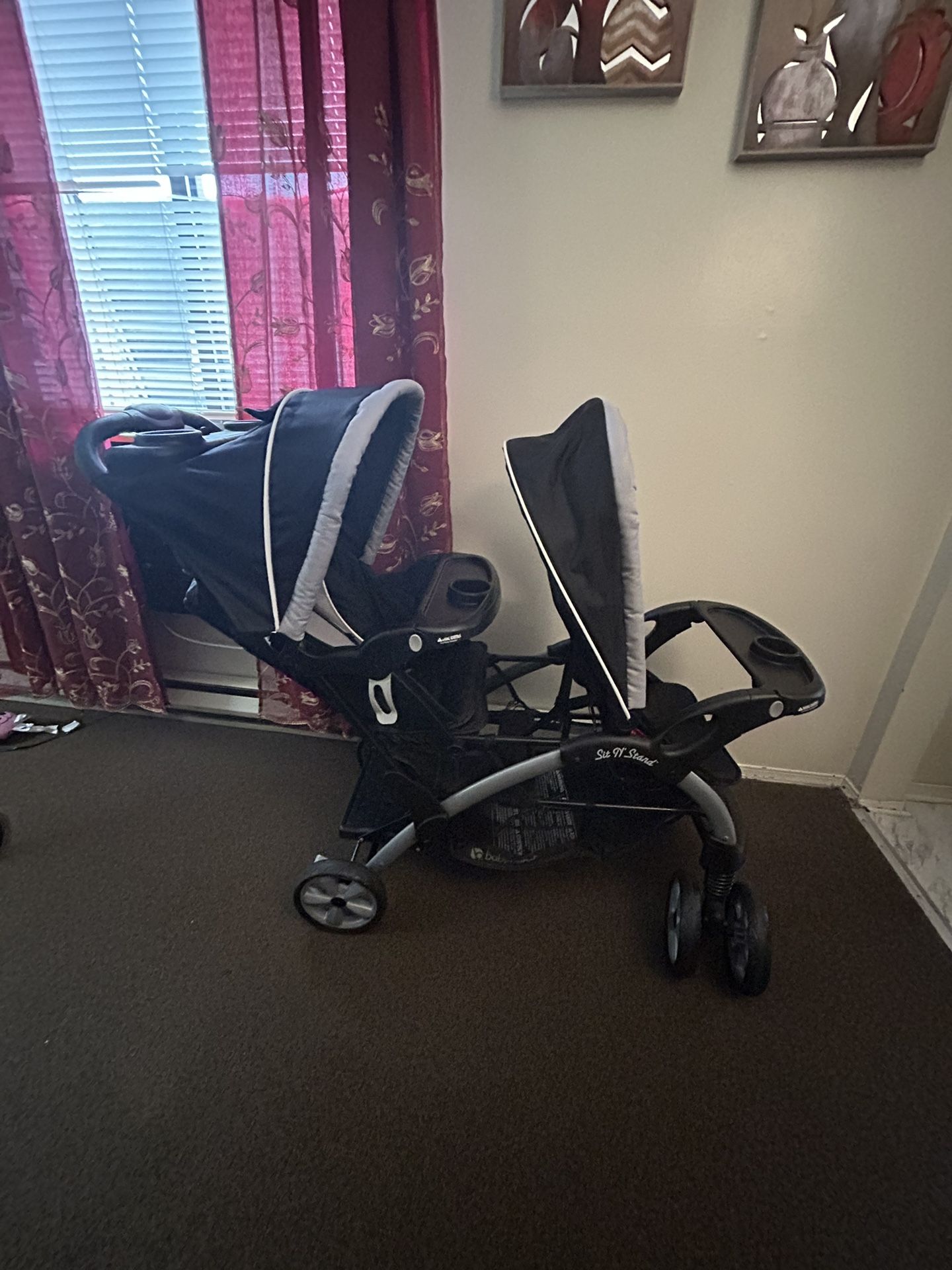 Sit And Stand Double Stroller Baby Trend