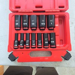 Milwaukee 3/8 Drive Impact Sockets Kit