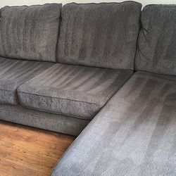 Ashley furniture gray sectional sofa